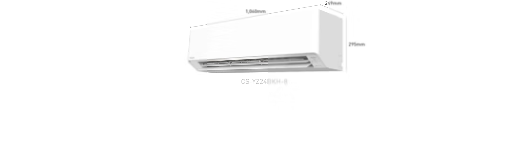 Điều hòa Panasonic 2 Chiều Inverter 24.200BTU CS-YZ24BKH-8
