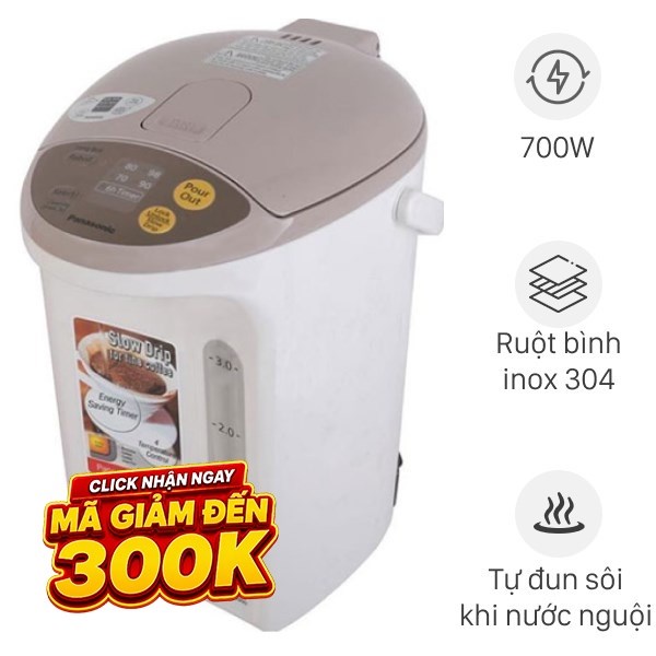 Bình thủy điện Panasonic NC-EG4000CSY 4 lít