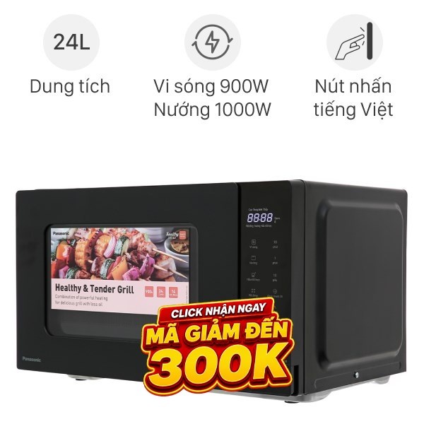Lò vi sóng có nướng Panasonic NN-GT35NBYUE 24 lít