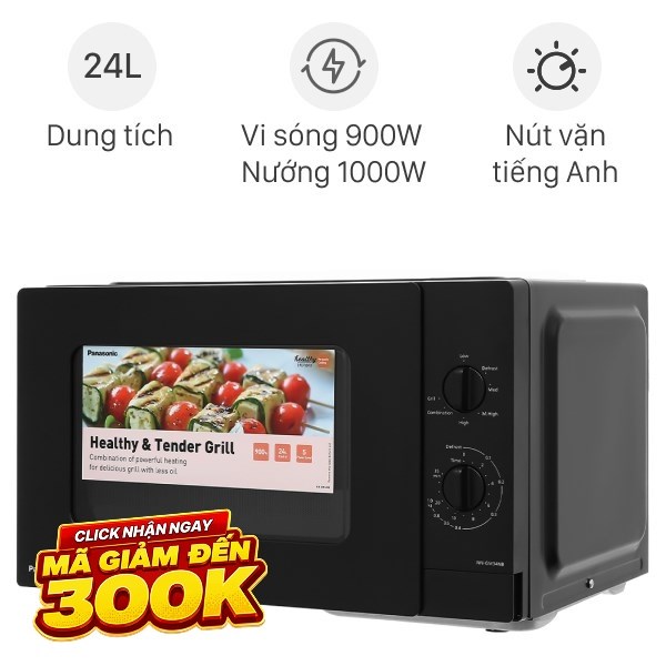 Lò vi sóng có nướng Panasonic NN-GM34NBYUE 24 lít