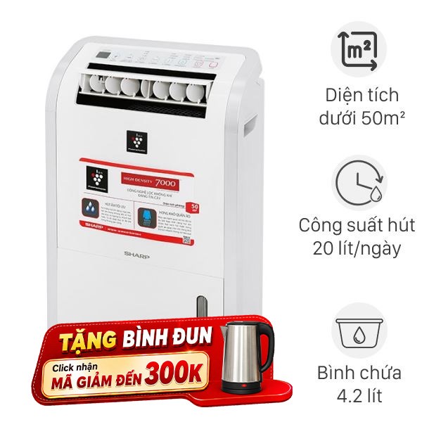 Máy hút ẩm Sharp DW-D20A-W