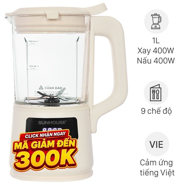 Máy làm sữa hạt đa năng Sunhouse SHD5261