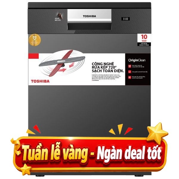 Máy rửa chén độc lập Toshiba DW-15F7(G)-VN