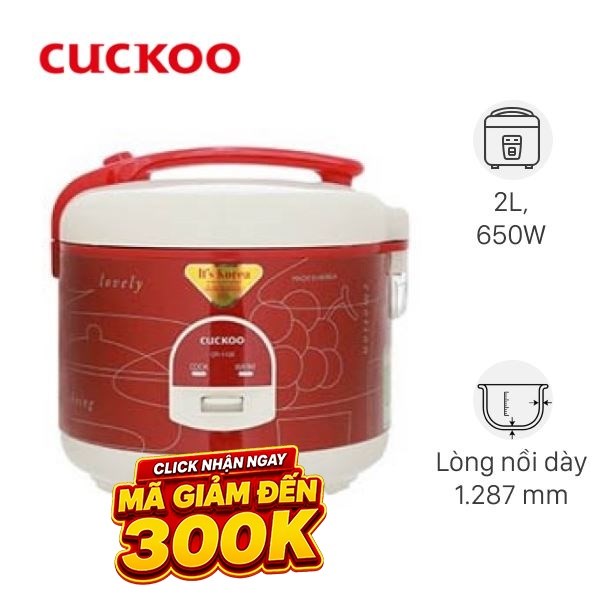 Nồi cơm nắp gài Cuckoo 2 lít CR-1122