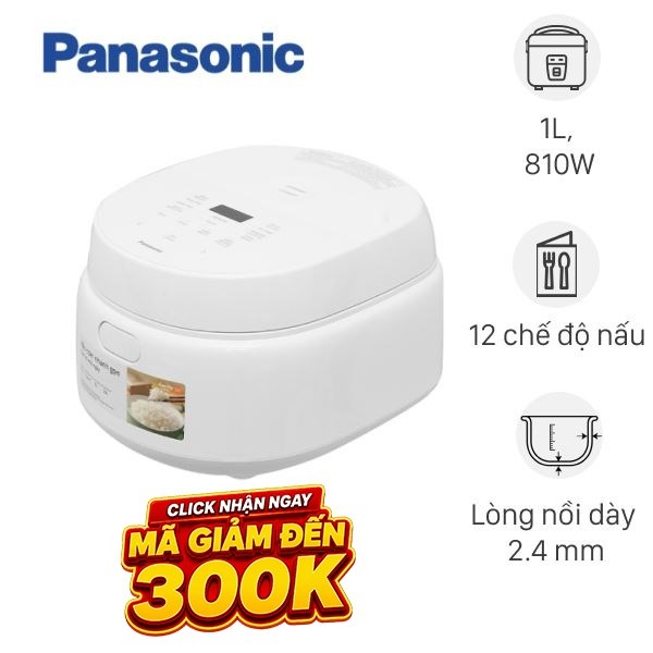Nồi cơm điện tử Panasonic 1 lít SR-DL104WRA