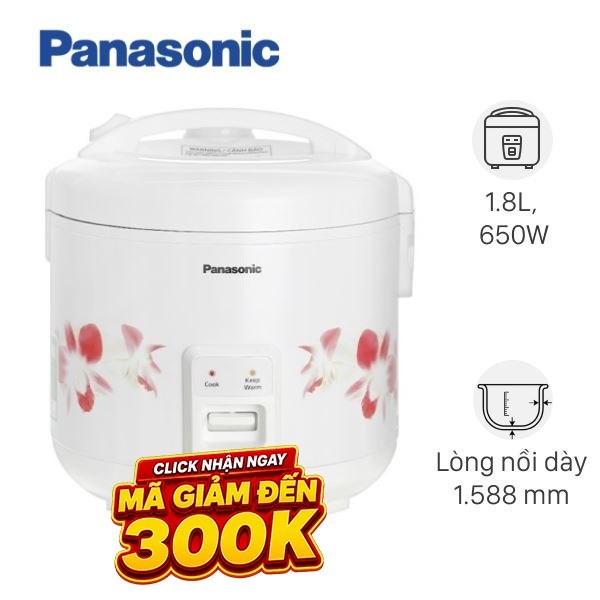 Nồi cơm nắp gài Panasonic 1.8 lít SR-MVN18FRAX