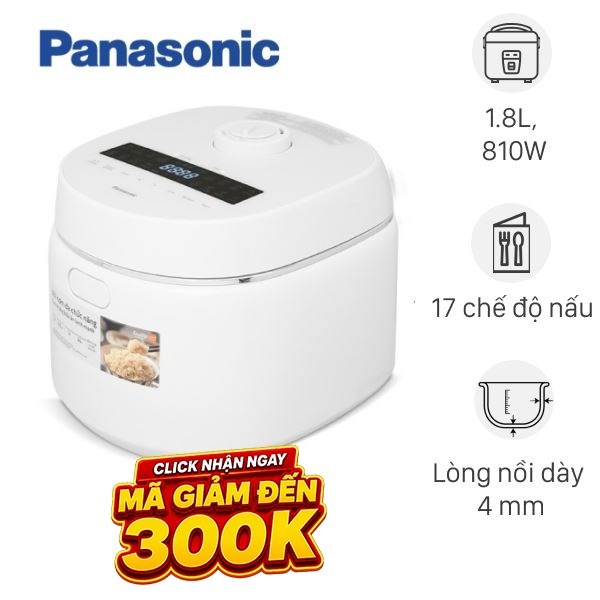 Nồi cơm điện tử Panasonic 1.8 lít SR-DK184WRA