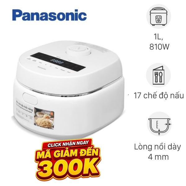 Nồi cơm điện tử Panasonic 1 lít SR-DK104WRA
