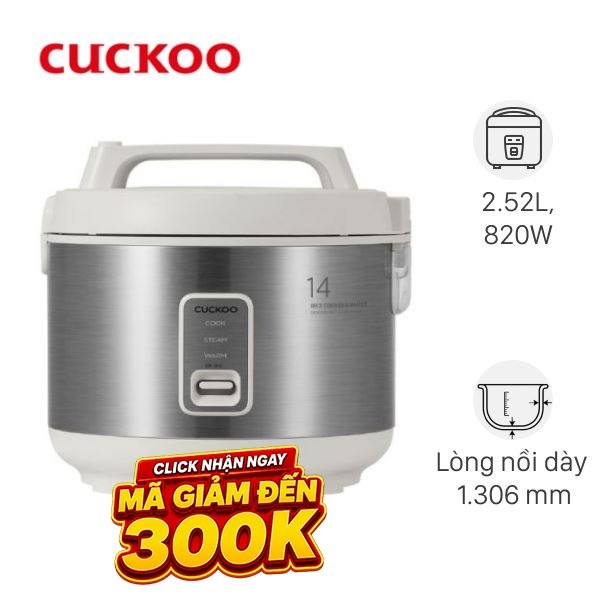 Nồi cơm nắp gài Cuckoo 2.52 lít CR-1415