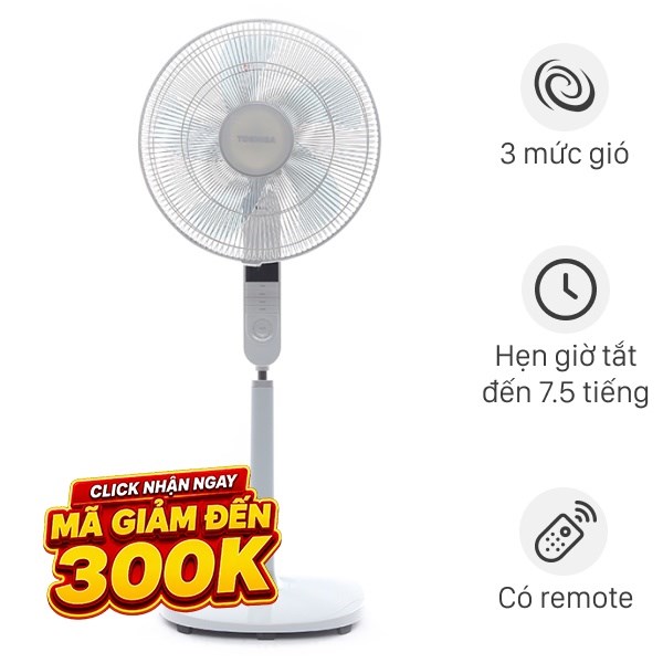 Quạt đứng Toshiba 5 cánh F-LSA20(H)VN 60W