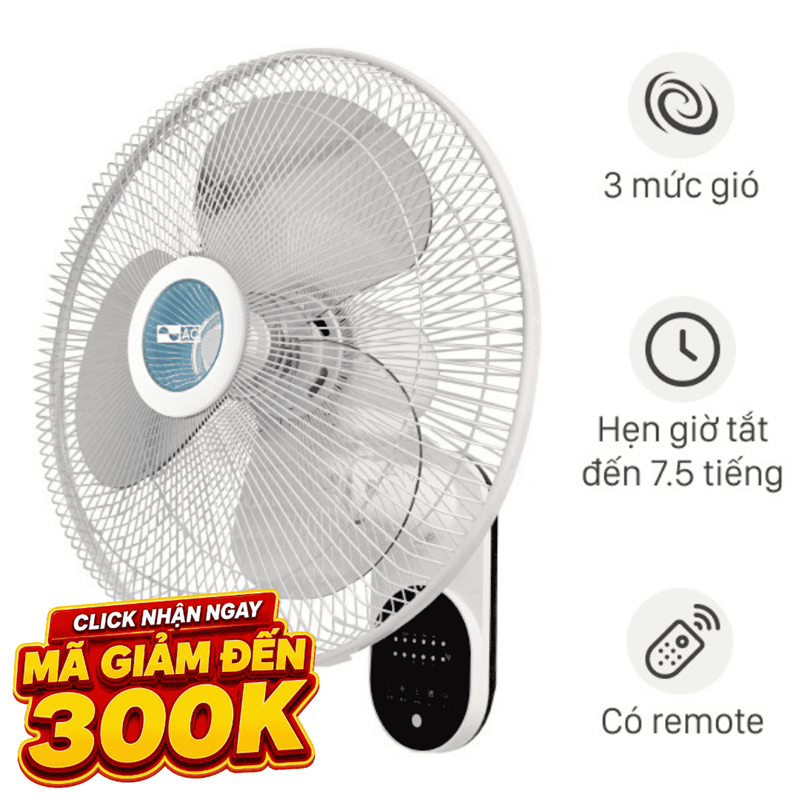 Quạt treo tường AC 3 cánh AWF02A163 55W