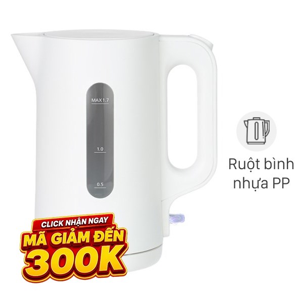 Bình đun siêu tốc Panasonic 1.7 lít NC-K101WRA