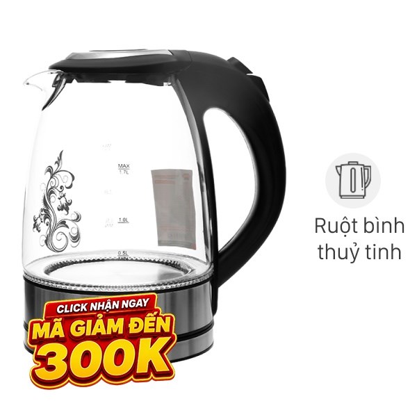 Bình đun siêu tốc Sunhouse 1.7 lít SHD1217