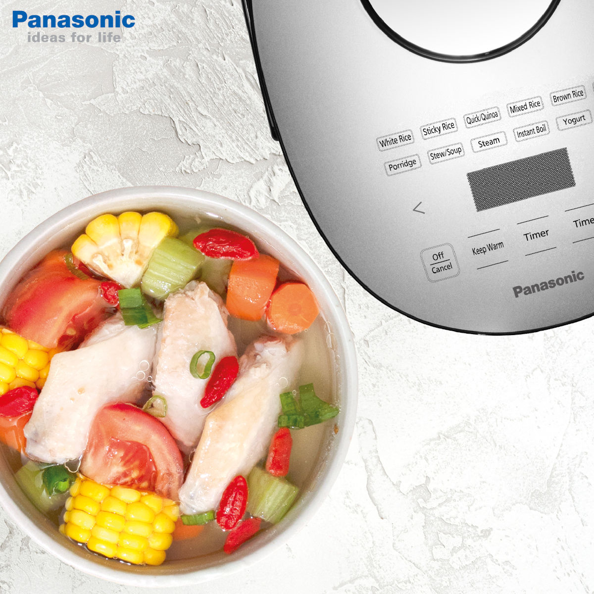 Nồi cơm điện tử 0,7L Panasonic SR-DB071KRA