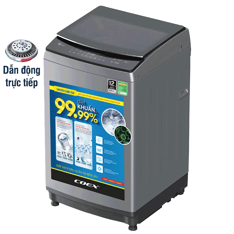 Máy giặt lồng đứng Coex 9.5 kg TW-90CW1407IGB