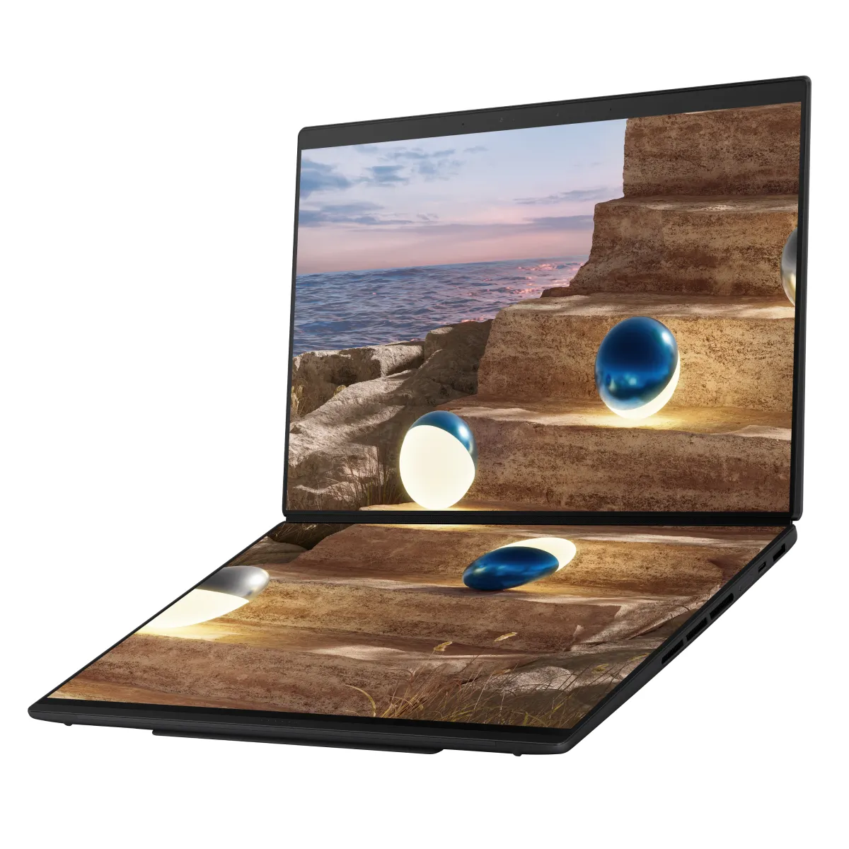 Laptop ASUS Zenbook DUO UX8407AA-SN439WS /X7-358H/32G/512GB/OLED 3K 144Hz touch/OPI+M365/Sleeve/Stylus/Charger