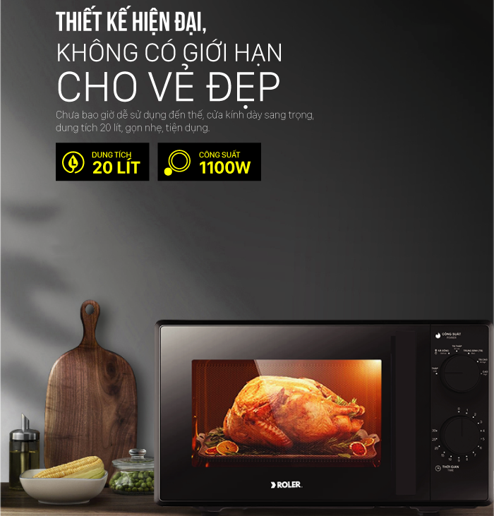 Lò vi sóng Roler RM-3213 (20 Lít, 700W)