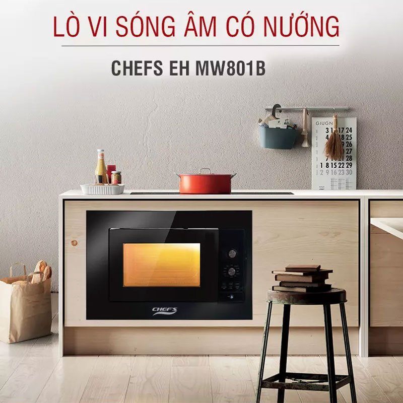 Lò vi sóng âm có nướng 25L Chef's EH-MW801B