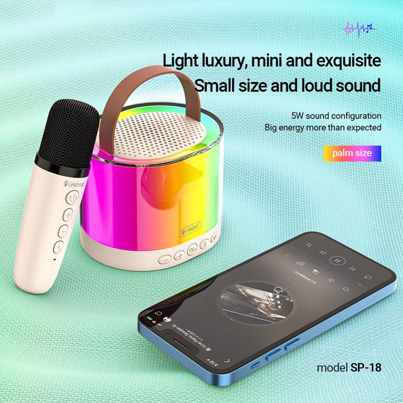 Loa Bluetooth Celebrat Wireless Combo Speaker Microphone SP-18