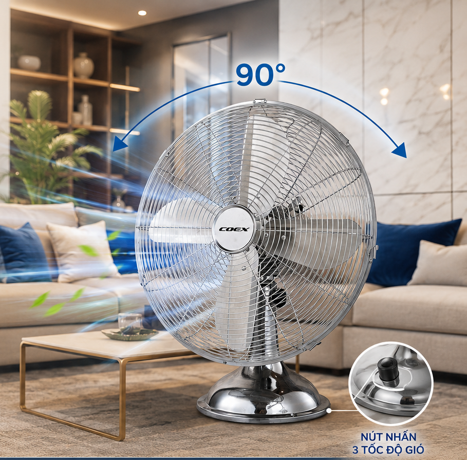 Quạt bàn COEX Cao cấp 4 cánh – CTF-7111