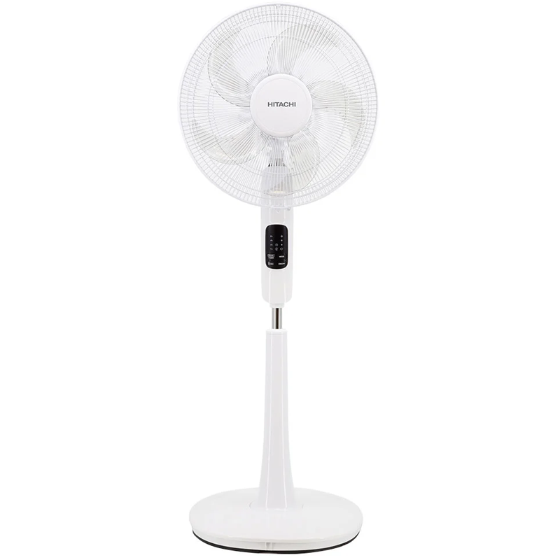 Quạt cây 5 cánh động cơ AC Hitachi LF-A6RCWN-trắng-Có điều khiển