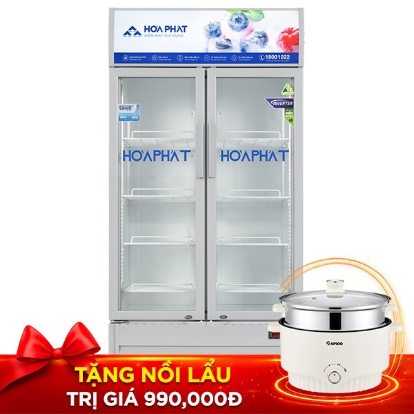Tủ mát 2 cánh Hòa Phát Inverter 526 lít HSR D8526