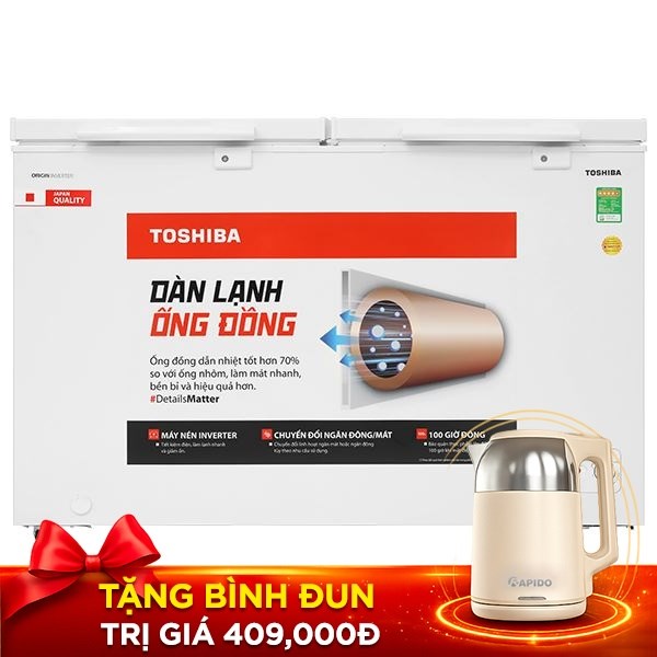 Tủ đông Toshiba Inverter 362 lít GR-RC470CM-PMV(01)