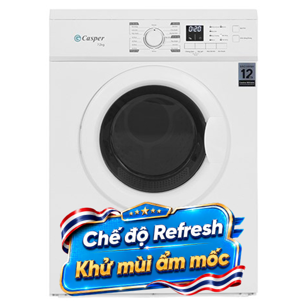 Máy sấy thông hơi Casper 7.2 kg TD-72VWD